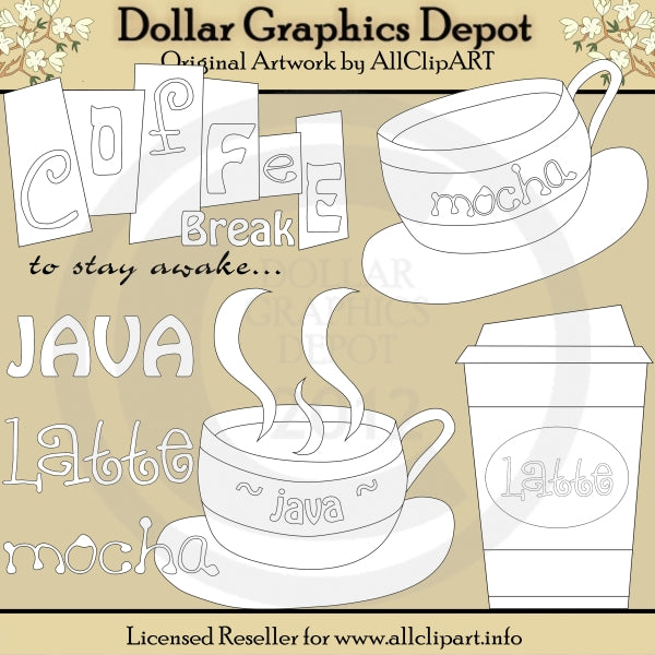 Coffee Break - Digital Stamps