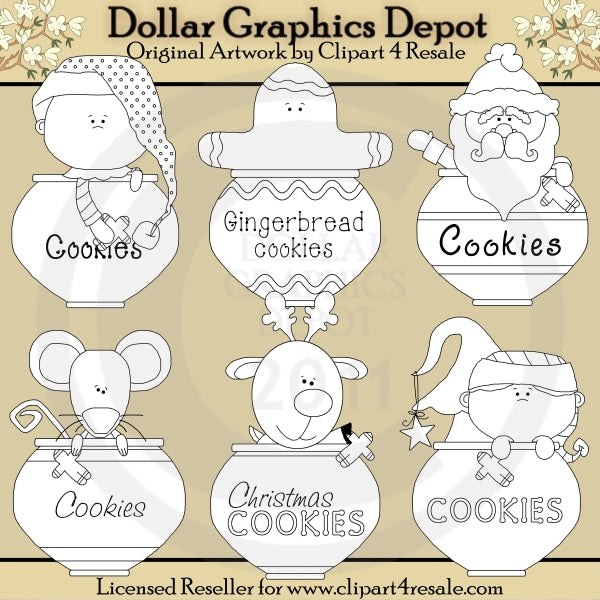 Cookie Jar Christmas - Digital Stamps - DCS Exclusive