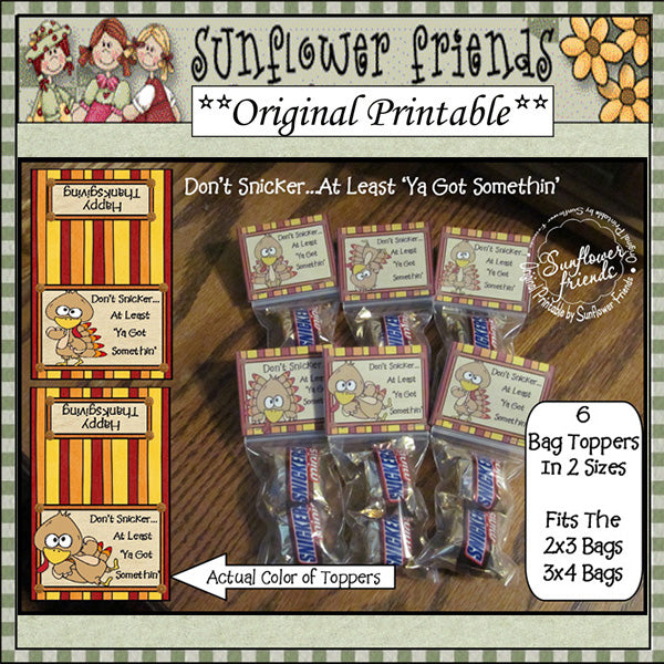 Don't Snicker ~ Ya Got Somethin' ~ Turkey_Mini 02 Set – Digital Craft ...