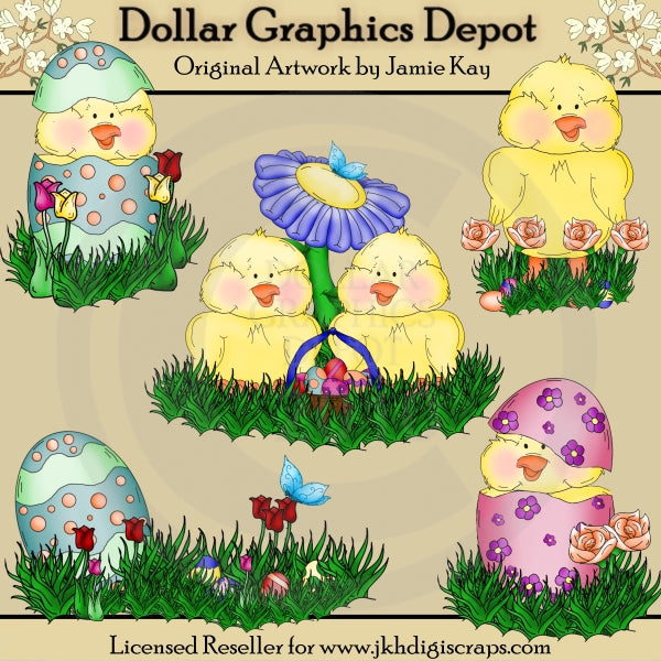 Easter Chicks - Clip Art
