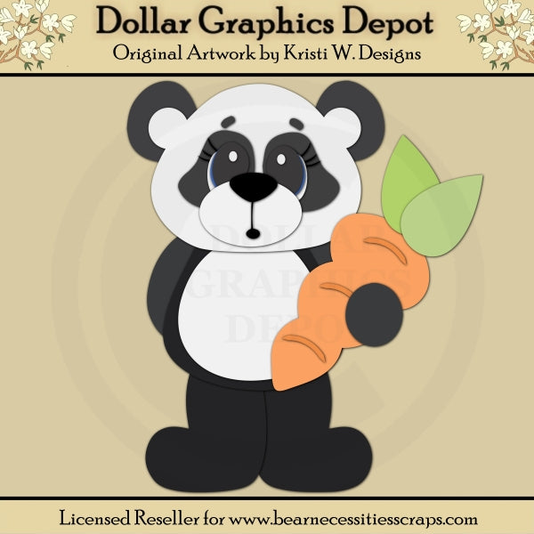 Easter Panda 3 - Archivos de corte / Piezas de papel - *Exclusivo de DCS*