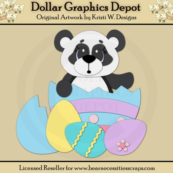Easter Panda 4 - Archivos de corte / Piezas de papel - *Exclusivo de DCS*