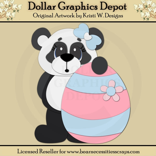 Easter Panda 5 - Archivos de corte / Piezas de papel - *Exclusivo de DCS*