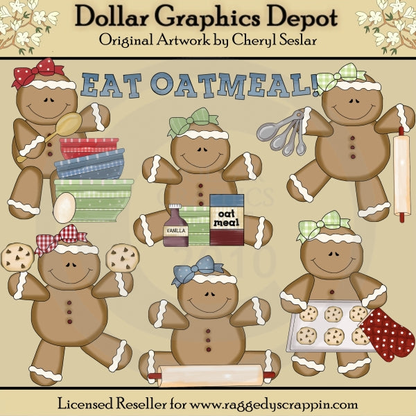 Eat Oatmeal - Clip Art - DCS Exclusive