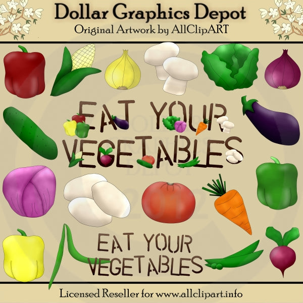 Eat Your Vegetables - Clip Art