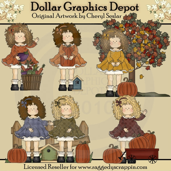 Bendiciones de Otoño Penélope - Clipart - Exclusivo de DCS