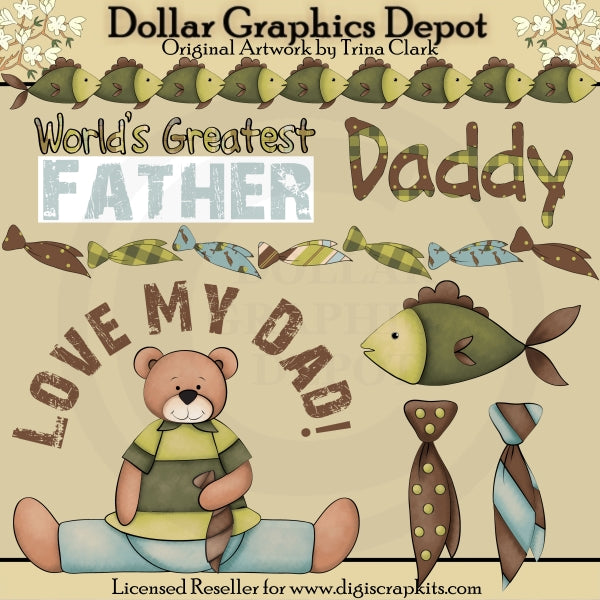 Father's Day Fun - Clip Art