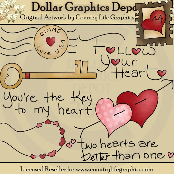 Follow Your Heart - Clip Art