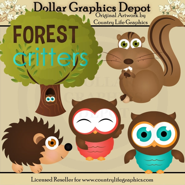 Forest Critters - Clip Art