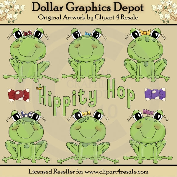 Francine Frog - Clip Art - DCS Exclusive