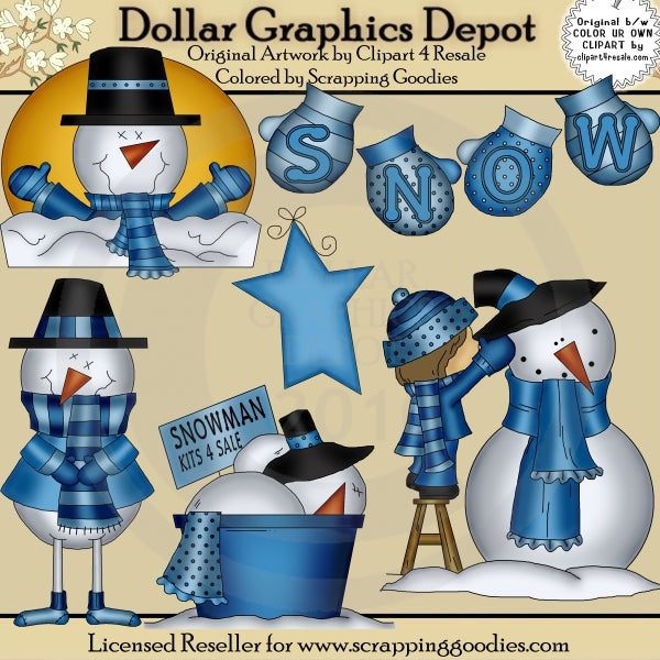 Frosty Snowman 2 - Clip Art