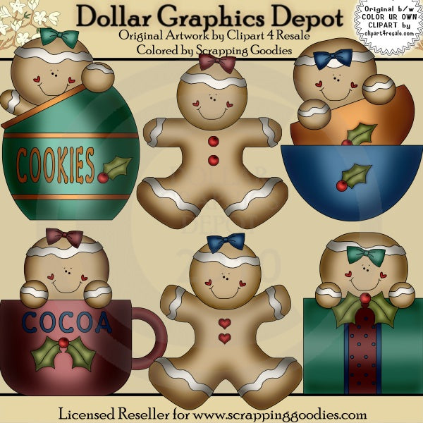 Ginger Cookies - Clip Art