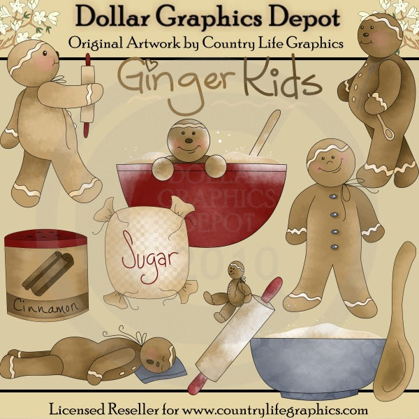 Ginger Kids - Clip Art