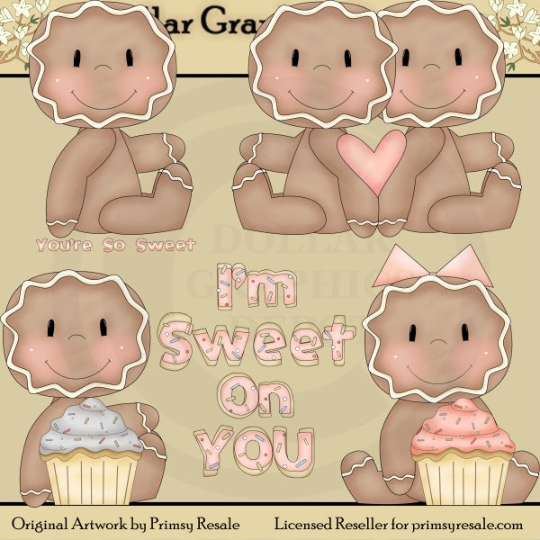 Gingerbread - Sweet On You - Clip Art