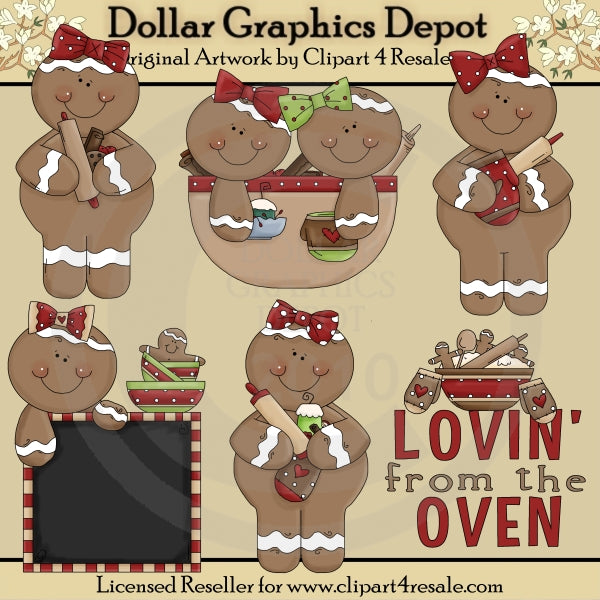 Gingerbread Lovin' - Clip Art - DCS Exclusive