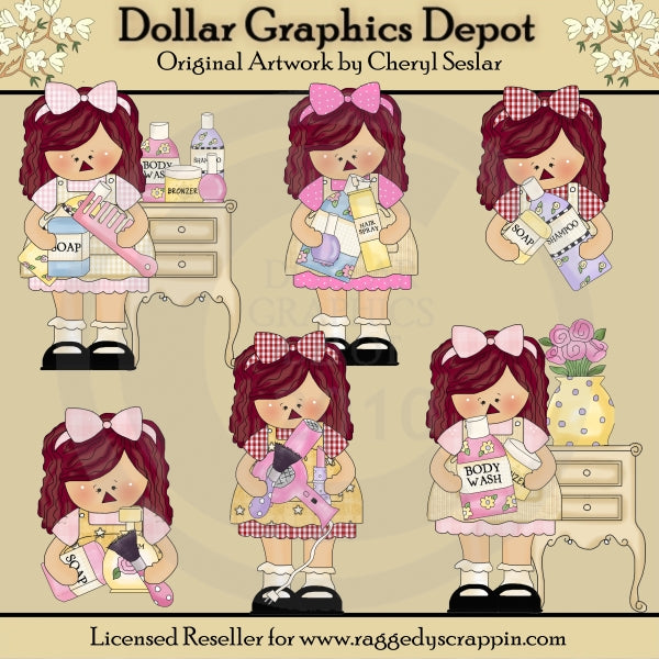 Girly Girl Annies - Clip Art - DCS Exclusive