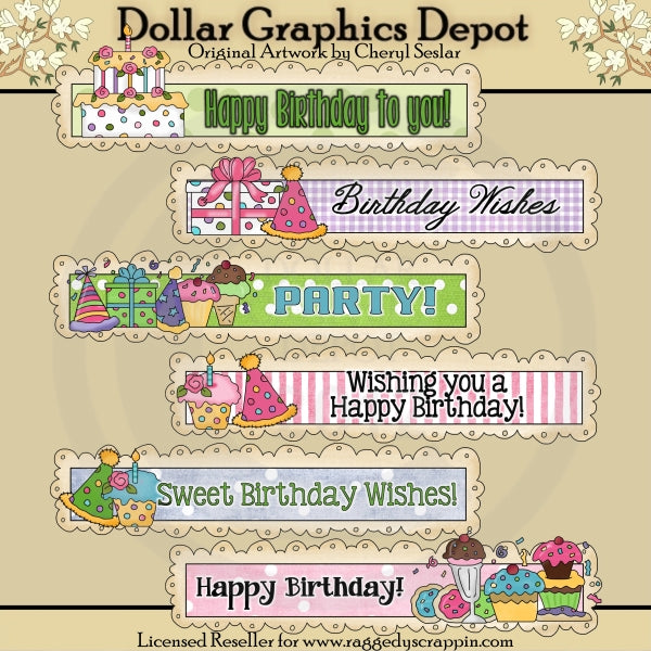 Happy Birthday Doodle Titles