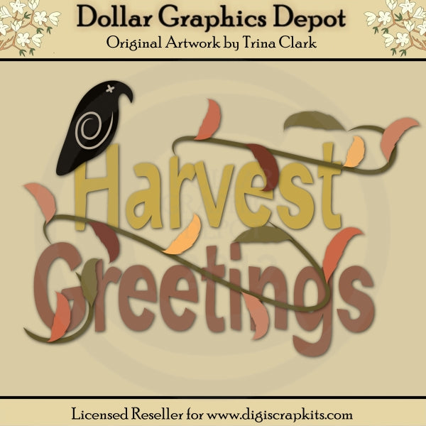 Harvest Greetings 1 - Cutting Files