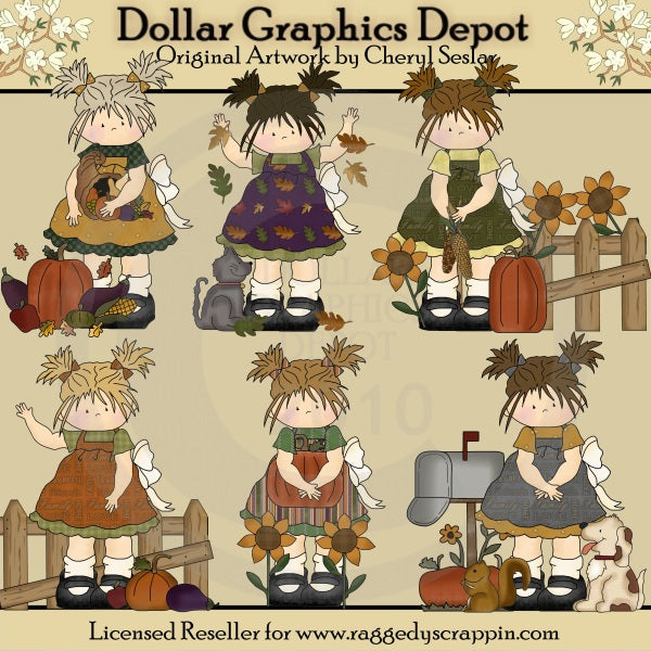 Harvest Time Toddlers - Clip Art