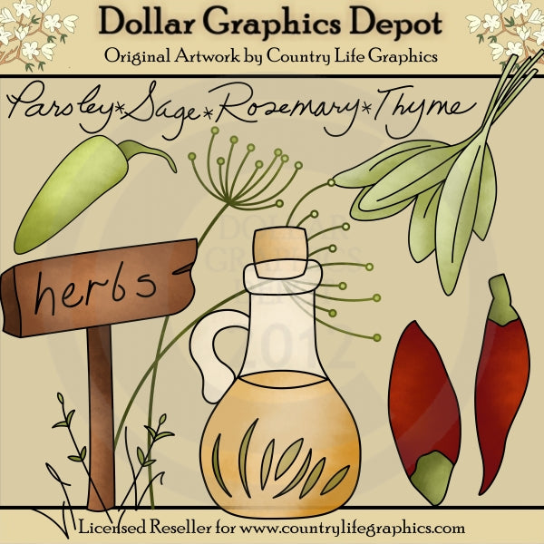 Herbs - Clip Art