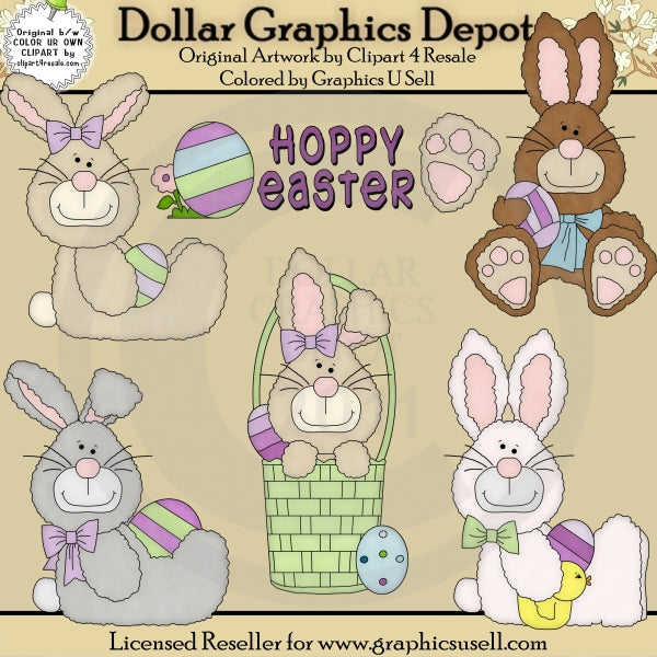 Hoppy Easter - Clip Art