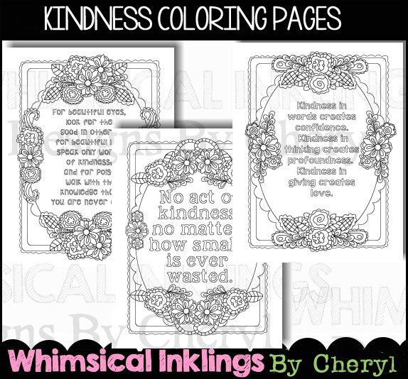 Kindness...Coloring Pages  *WI