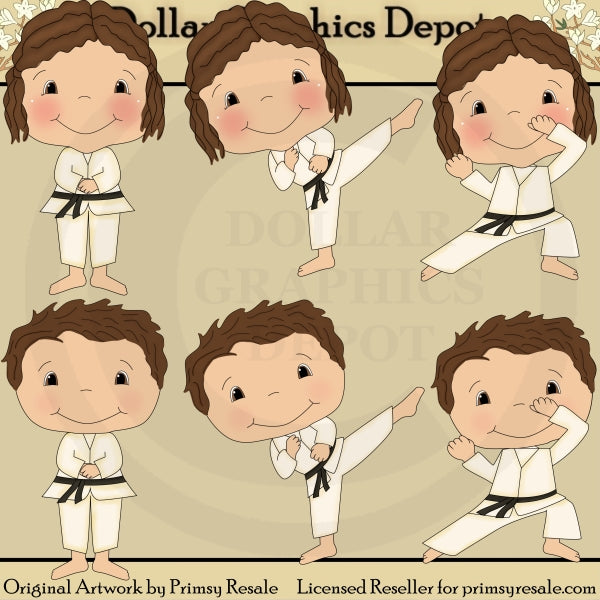 Karate Kids 2 - Clip Art