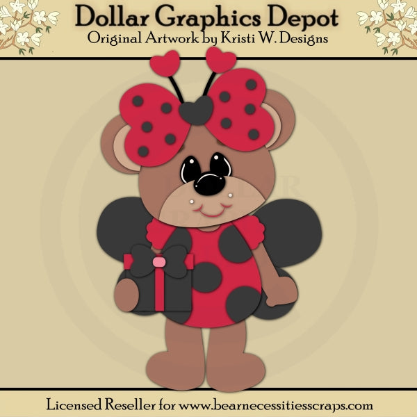 Ladybug Bear 4 - Cutting Files / Paper Piecing - DCS Exclusive ...