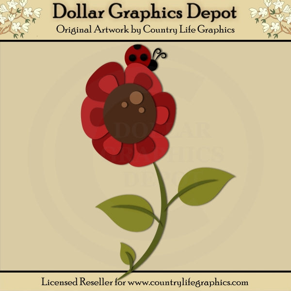 Ladybug Flower - Cutting Files