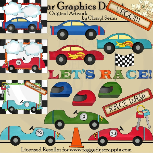 Let's Race - Clip Art