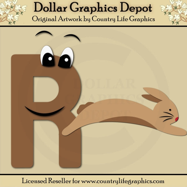 Alphabet Letter R - Cutting Files – Digital Craft Supplies