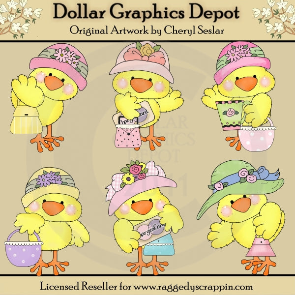 Little Chicks - Shopping - Clip Art