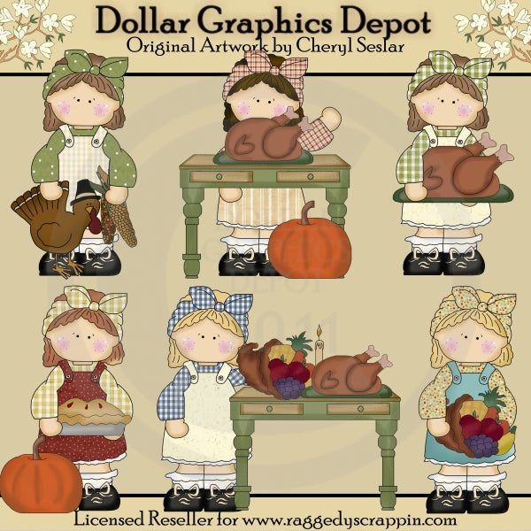 Little Darlin's - Thanksgiving - Clip Art