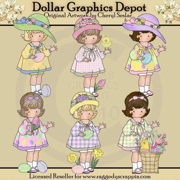 Little Easter Cuties - Clip Art- DCS Exclusive