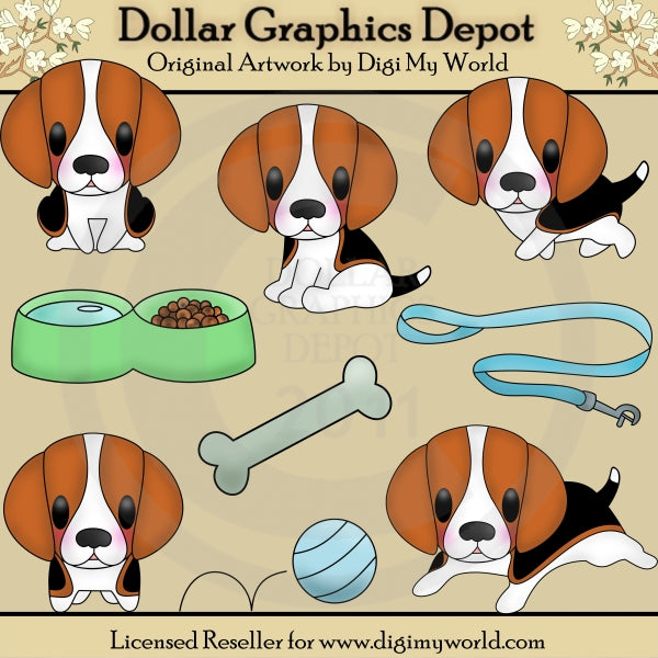 Lucas - Beagle - Clip Art