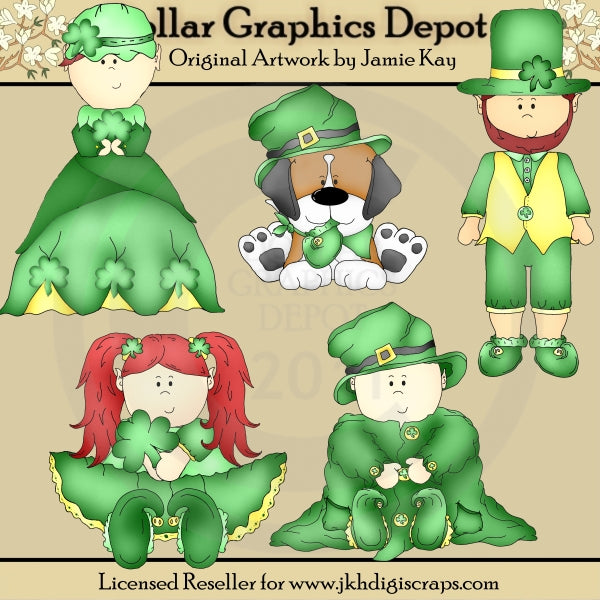 Lucky Leprechauns - Clip Art