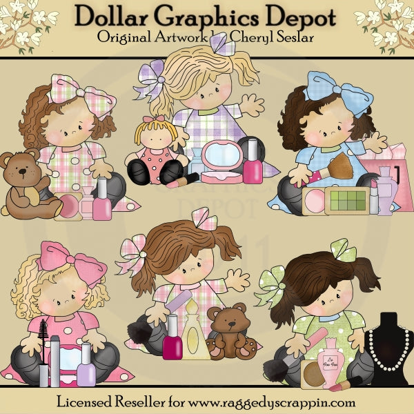 Madison and Molly - Love Makeup - Clip Art
