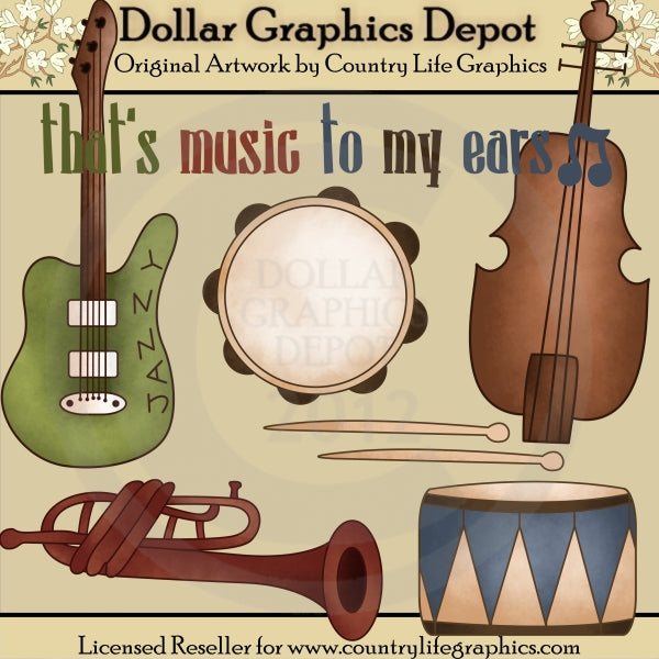 Music To My Ears - Clip Art