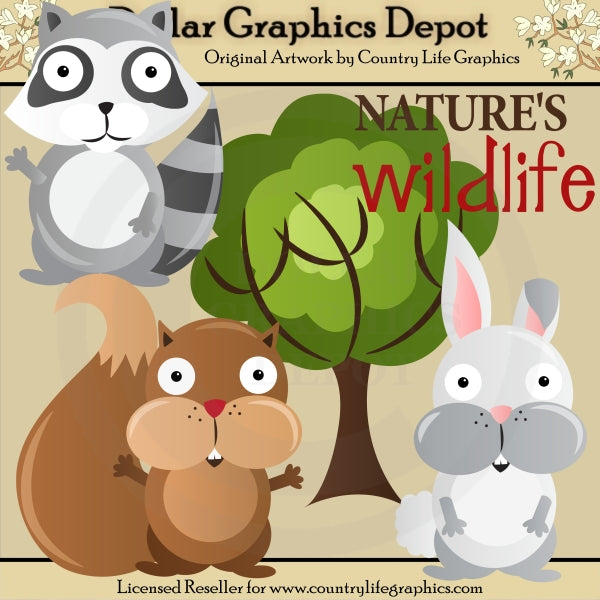 Nature's Wildlife - Clip Art