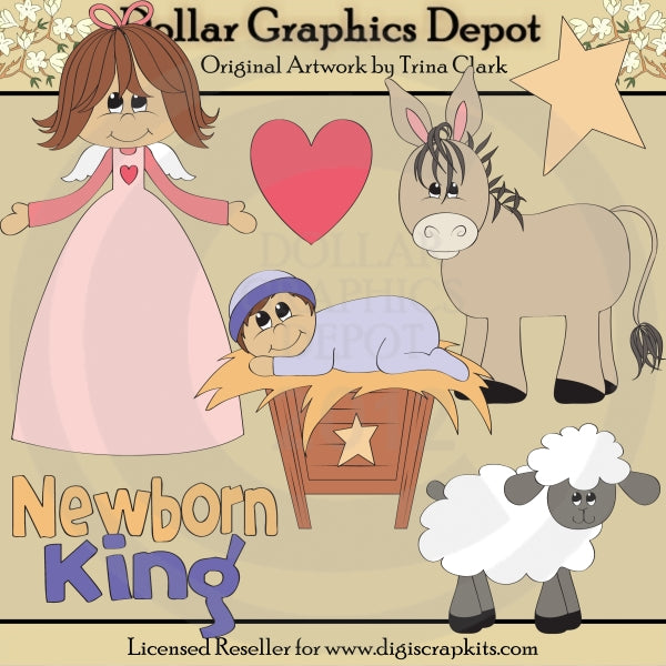 Newborn King - Clip Art - DCS Exclusive