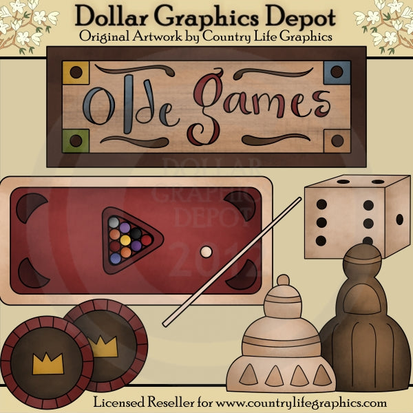 Olde Games - Clip Art