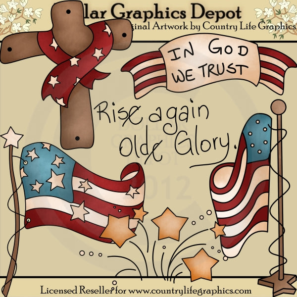Olde Glory - Clip Art