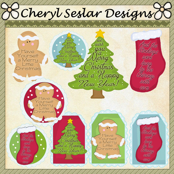 Merry Little Christmas Tags