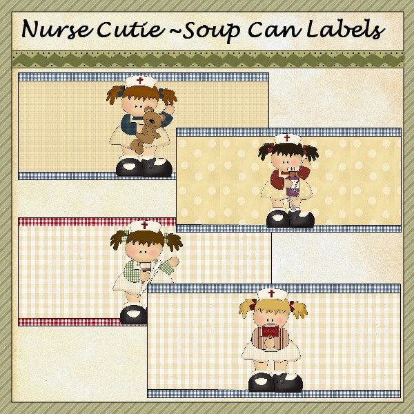 ~Nurse Cutie~  Soup Can Label...(11)