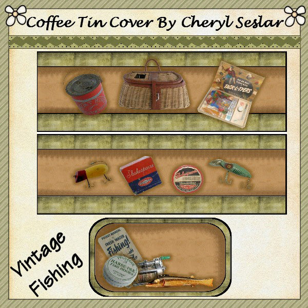 ~Vintage Fishing~  International Coffee Tin  *ctc55