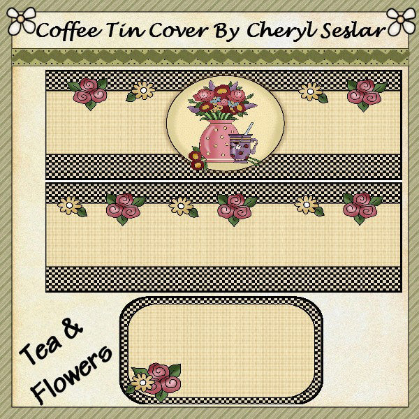 ~Tea & Flowers~  International Coffee Tin  *ctc67