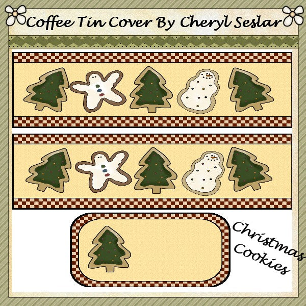 ~Galletas de Navidad~ Lata de Café Internacional *ctc10
