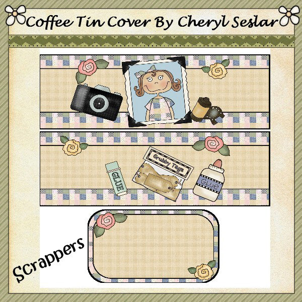 ~Scrappers~ International Coffee Tin  *ctc29