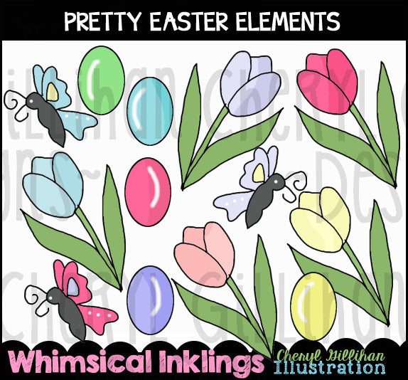 Pretty Easter Elements  ** Graphic Collection