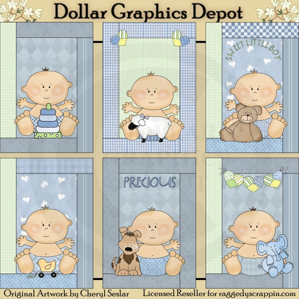 Precious Baby Boy Cards - Printables